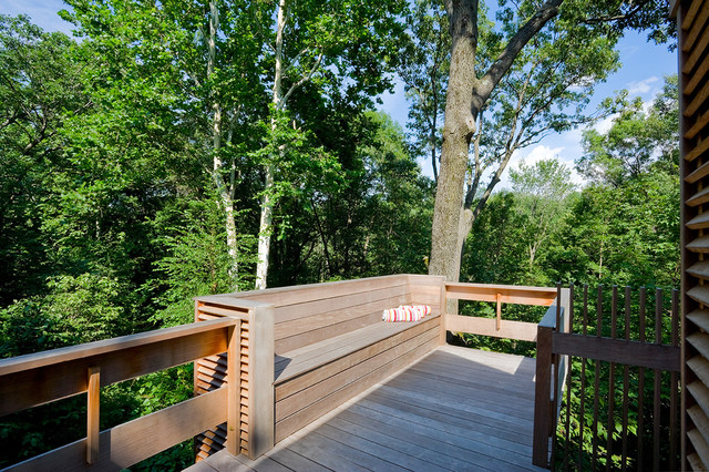 Red Hook Pool House trendy-terrasse