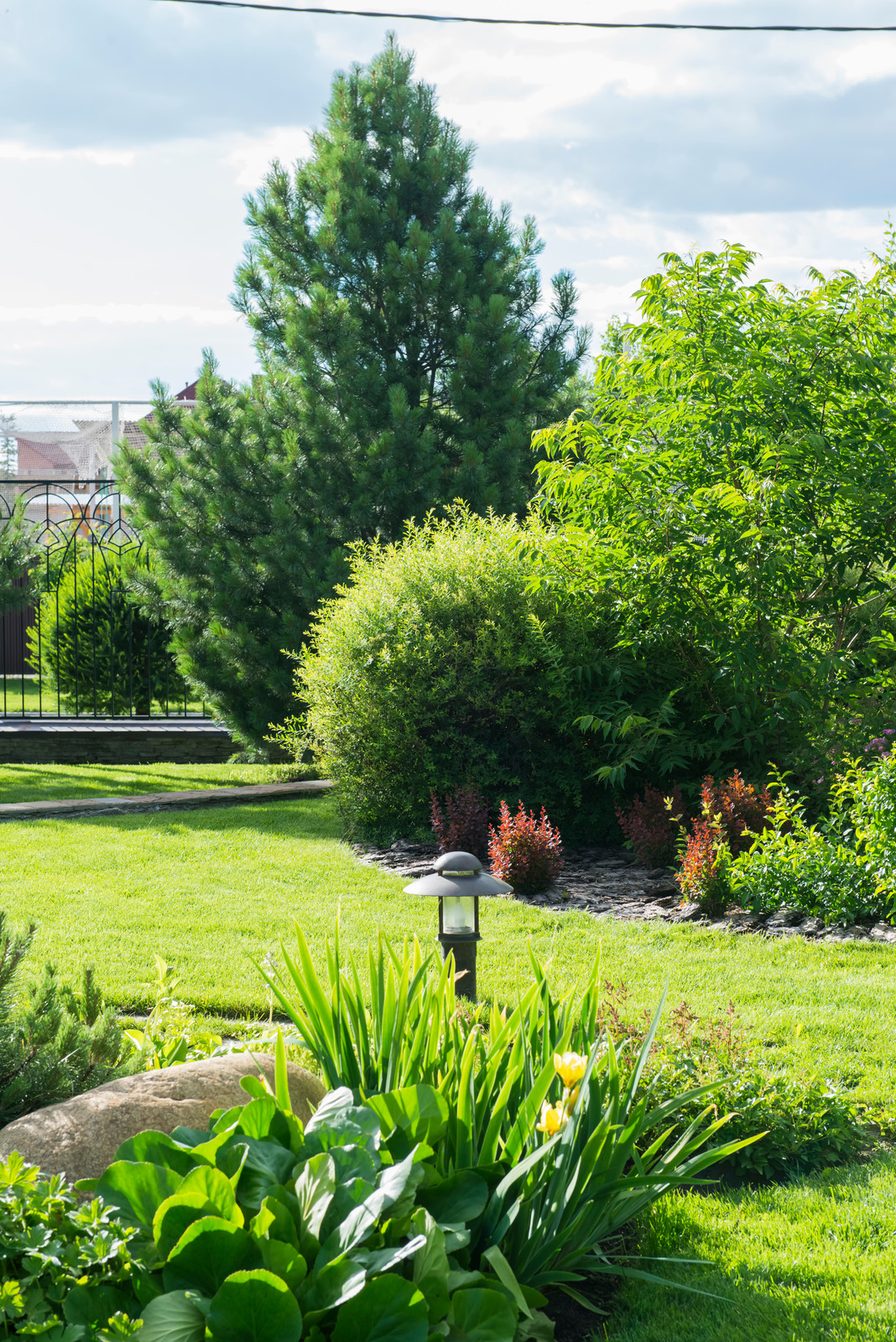 Маленький сад в пригороде