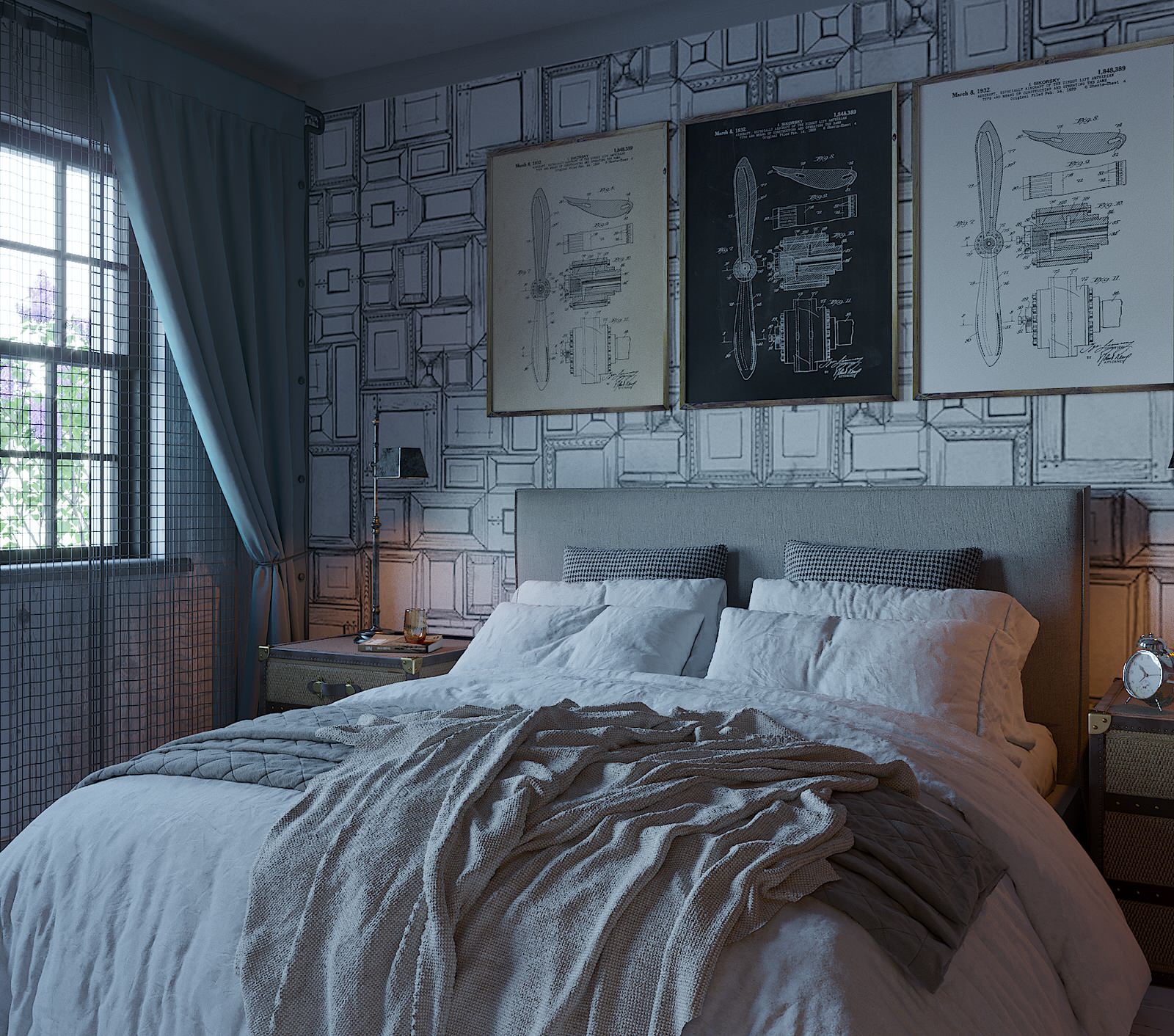 Спальня. Загородный дом