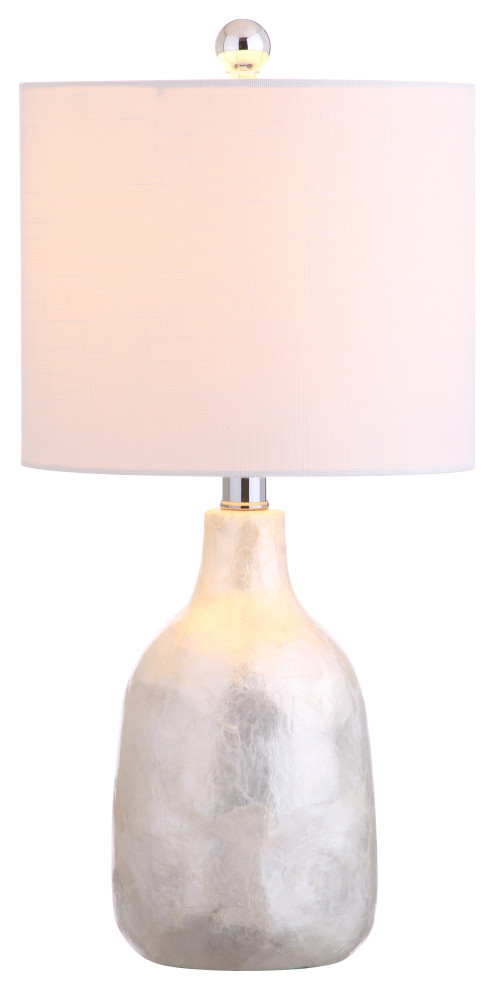 Lucille 21 Seashell Table Lamp Pearl Transitional Table Lamps   Home Design 