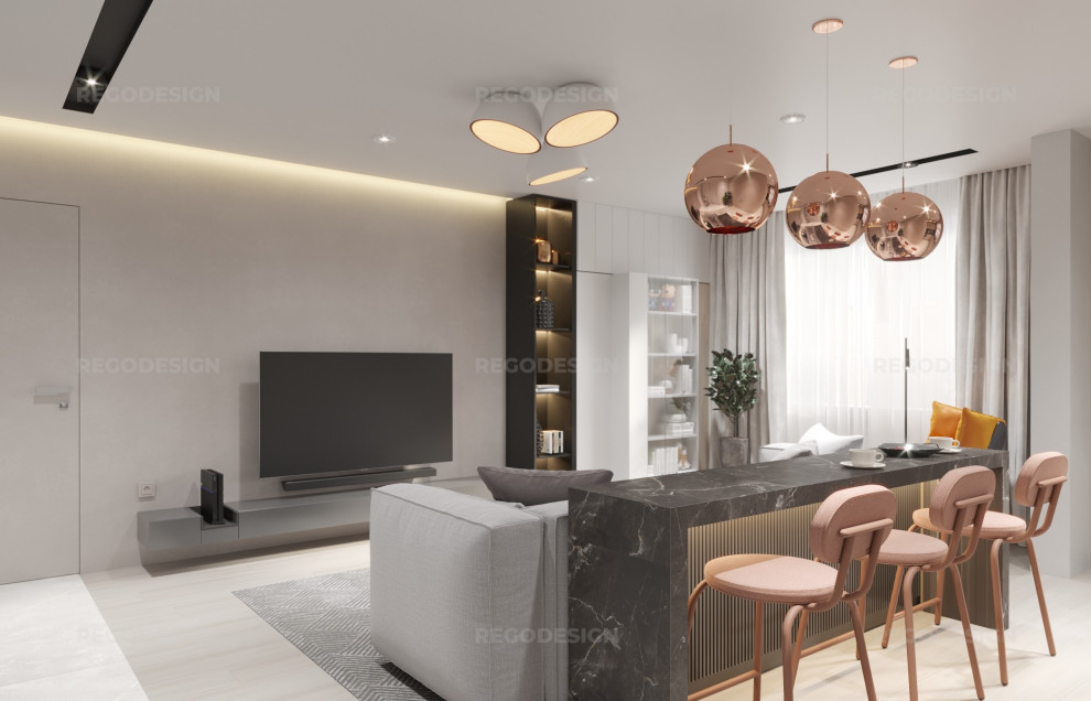 № 53 ДИЗАЙН КВАРТИРЫ 54 КВ.М. УЛ. СУХОПУТНАЯ