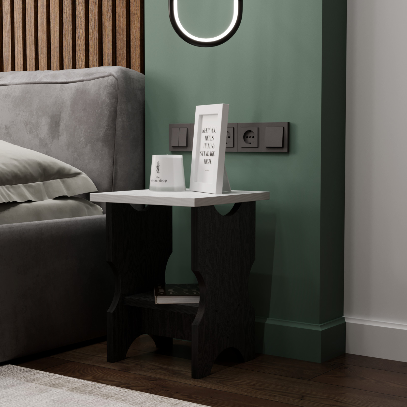 Табурет-столик 2 в 1 ЧАЙНЫЙ в гостинной