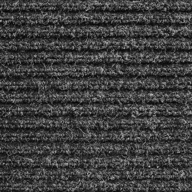 Skid-Resistant Heavy-Duty Carpet Runner, Charcoal Black, 3'x15'