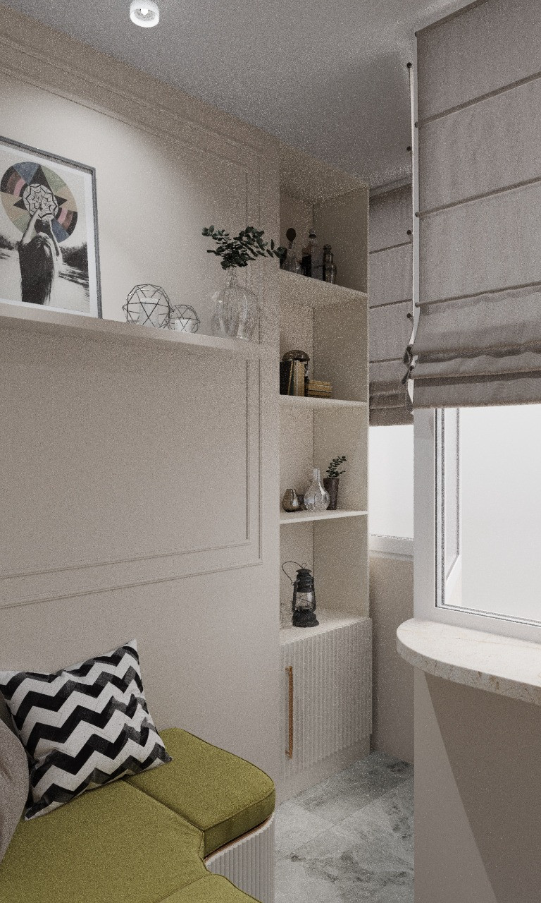 Квартира 60м в стиле неоклассика для молодой семьи