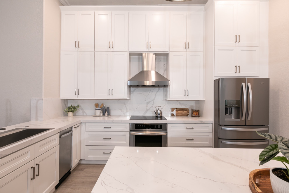 Kitchen - transitional kitchen idea in Miami