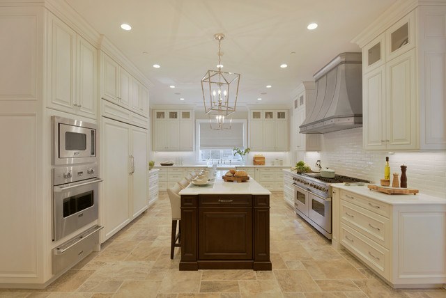 Two Toned Traditional In Brooklyn Ny Traditional Kitchen
