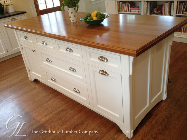 White Oak Wood Countertop In Moorestown New Jersey Traditional White Oak Wood Countertop In Moorestown New Jersey Traditional Kitchen Countertops York By Grothouse