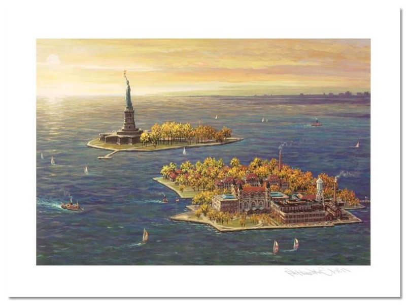 "Ellis Island, Fall" Art, Chen, Alexander
