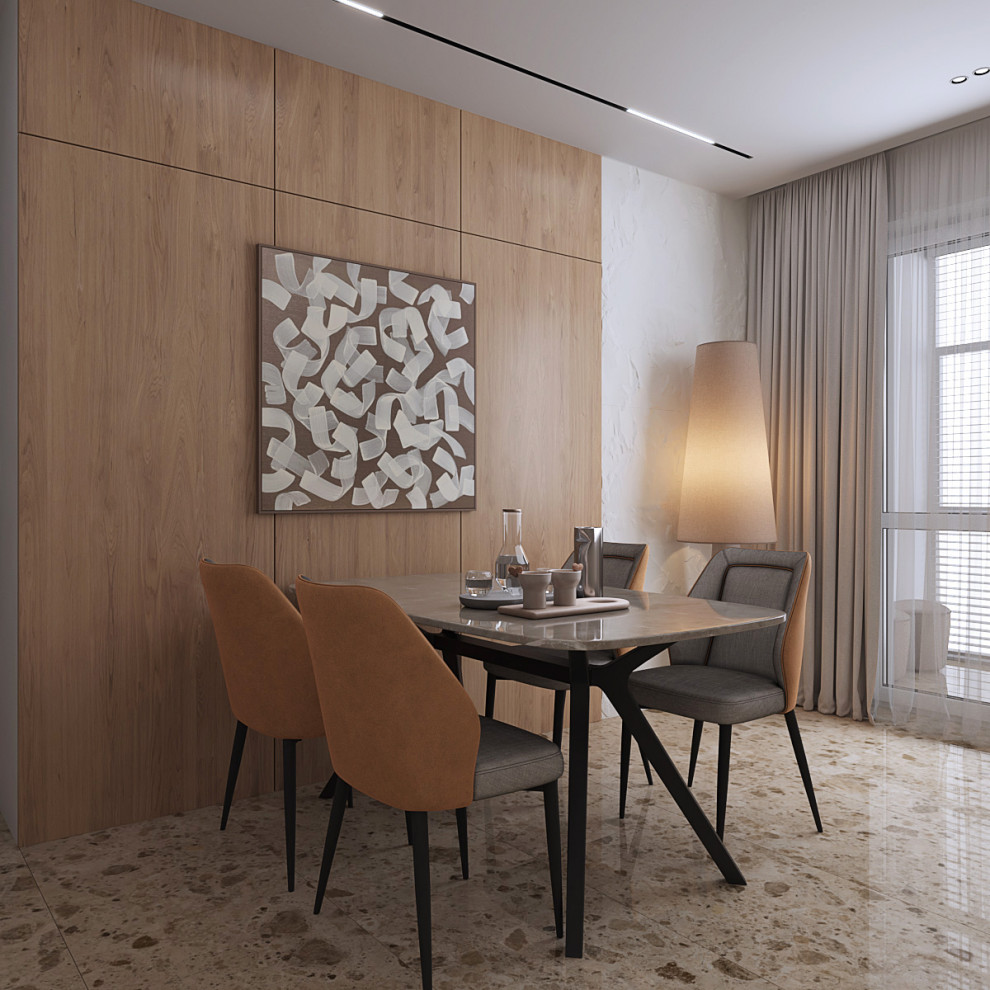 Геометрия комфорта. Квартира в современном стиле: 3-комнатная квартира 86 м2