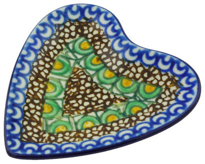 Polmedia Polish Pottery 3 Stoneware Tea Bag Or Lemon Plate Mediterranean Specialty Serveware By Polmedia Polish Pottery