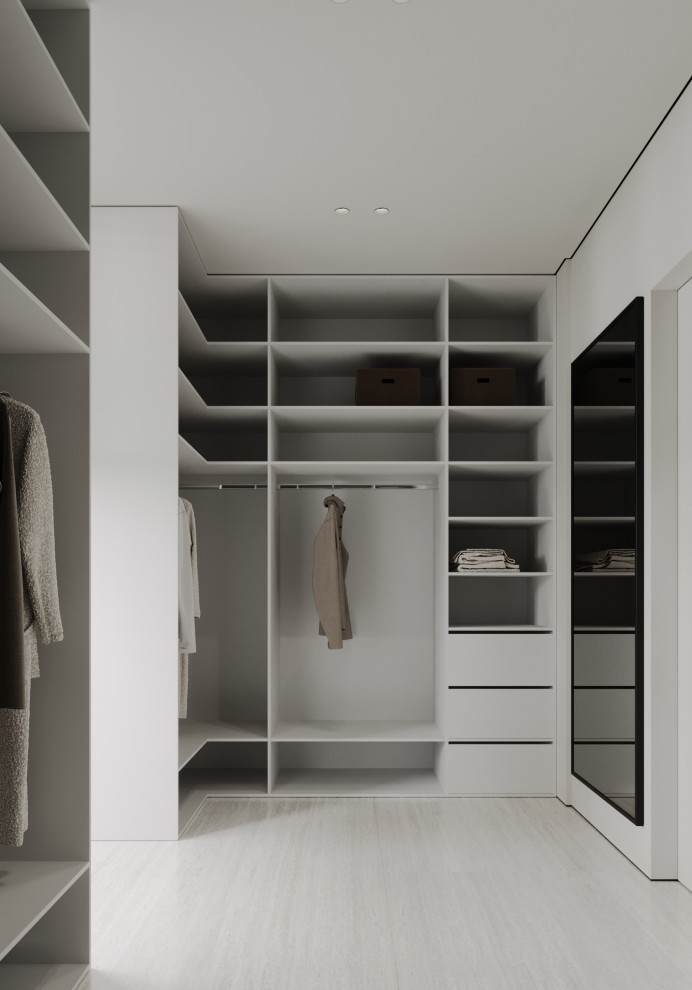 Гардеробная из проекта загородного дома The CUBE