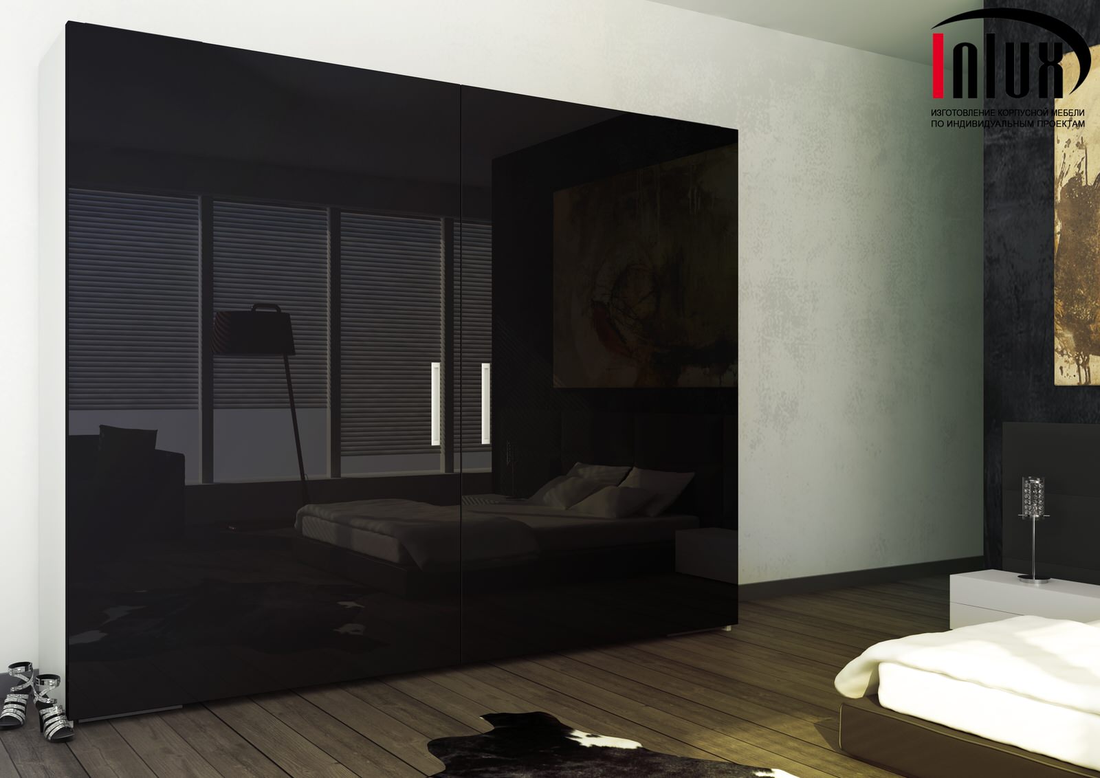 Шкафы с компланарной системой раздвижения дверей