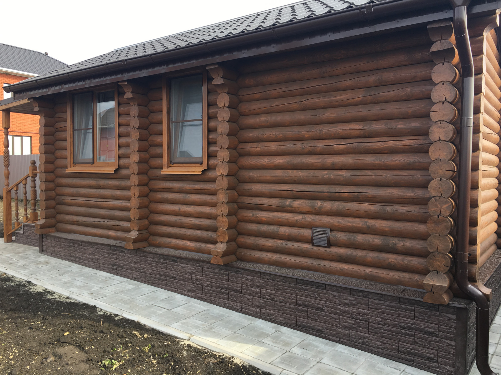 Отделка бани из сруба