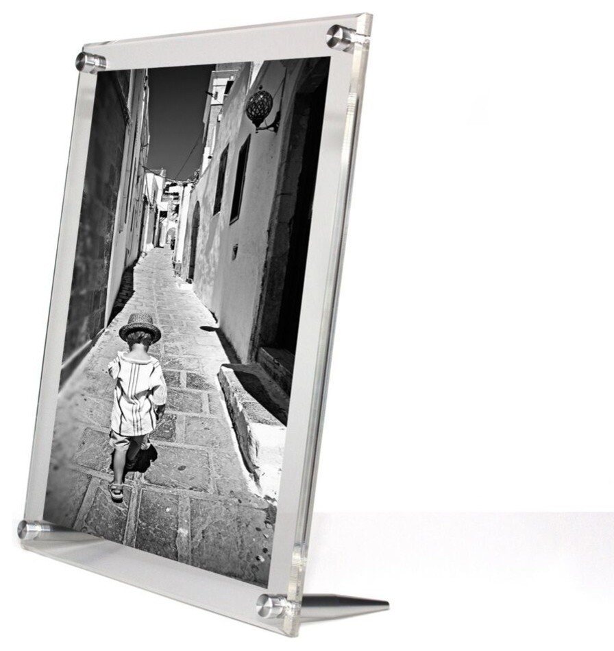 10"x12" Double Panel Table Top Acrylic Frame For 8"x10" Art