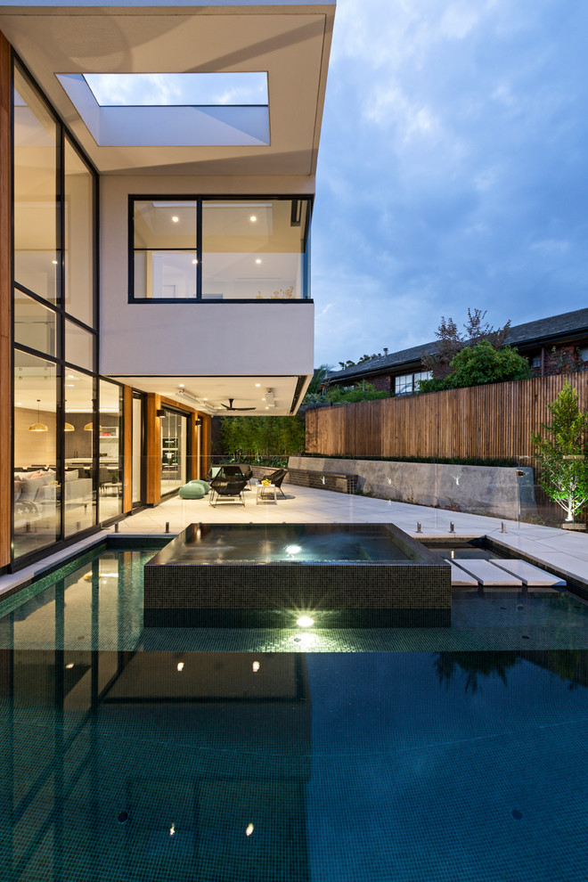 Design ideas for a large modern pool in Melbourne.