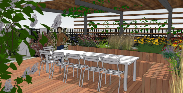 Jardin RB contemporaneo-jardin