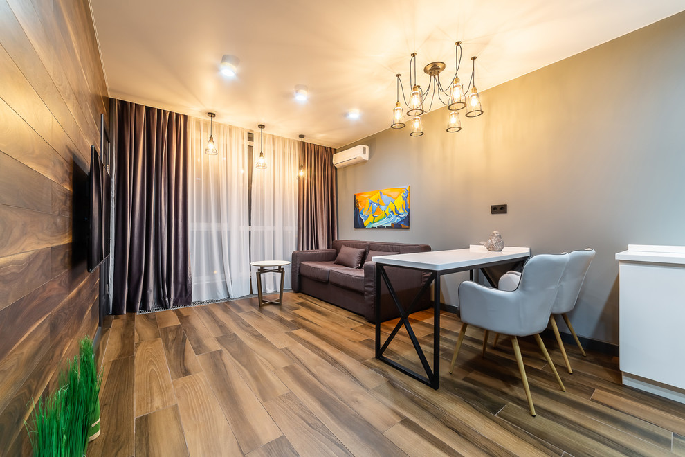 Современный интерьер в элементами лофта в Сочи