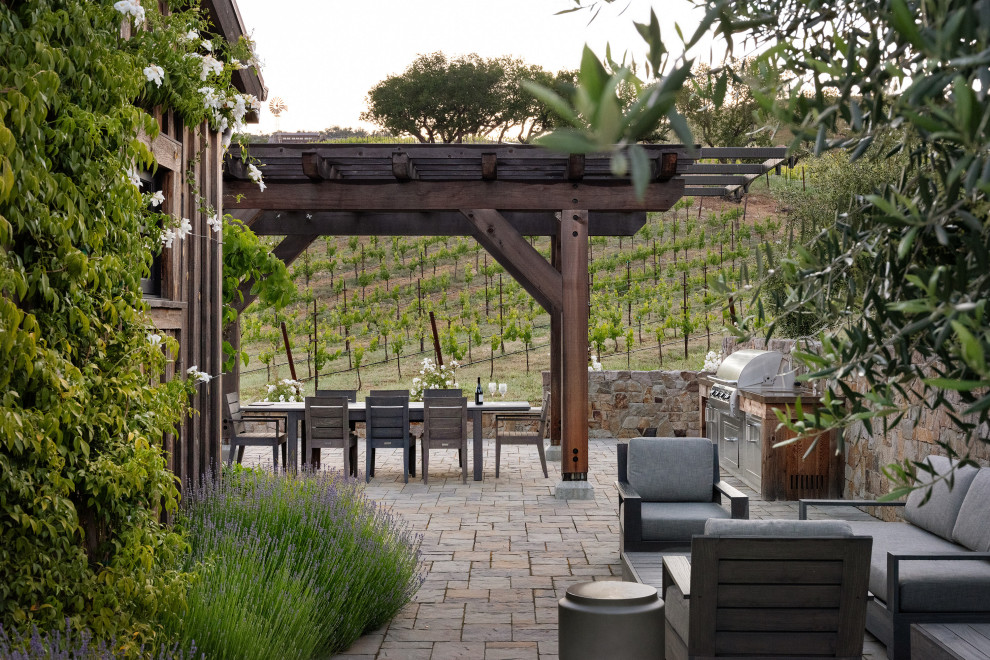 This is an example of a country patio in San Francisco.