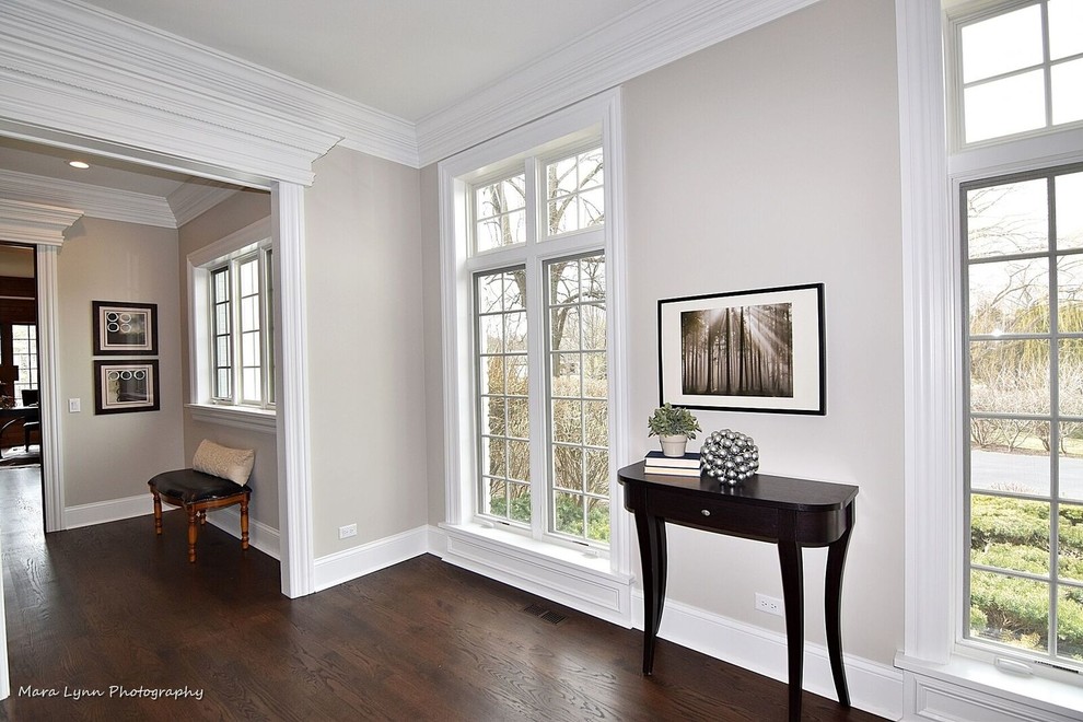 Inspiration for a transitional hallway remodel in Chicago