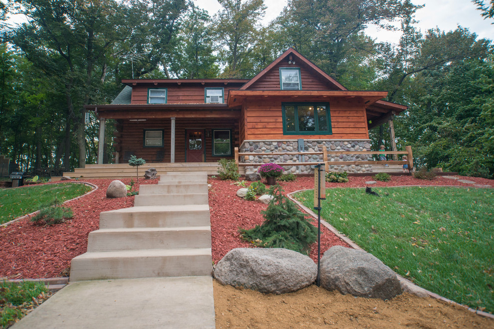 This is an example of a rustic landscaping in Minneapolis.