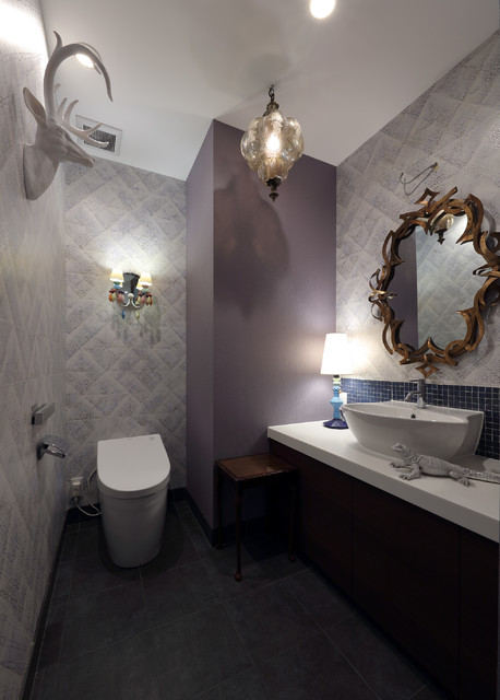 プールハウス eclectique-toilettes