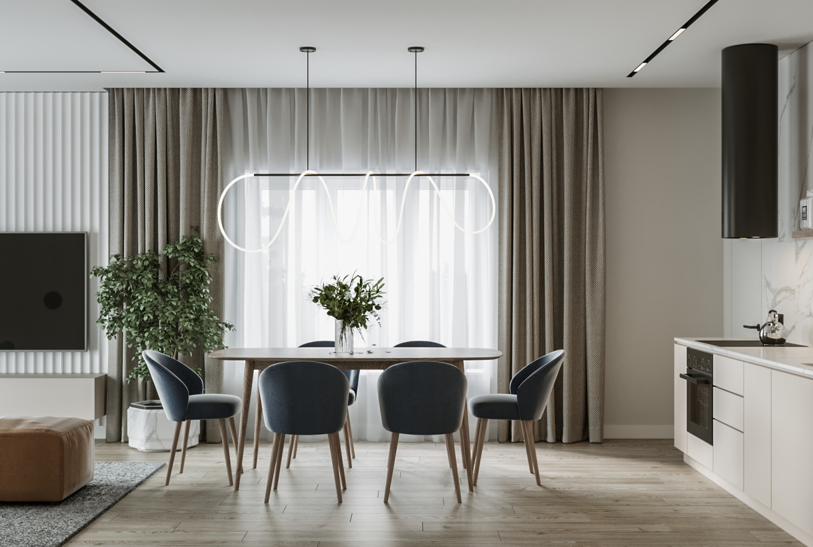 Кухня гостиная