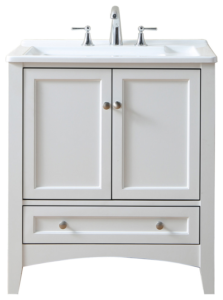 Stufurhome Delia 30" Laundry Utility Sink Transitional Bathroom