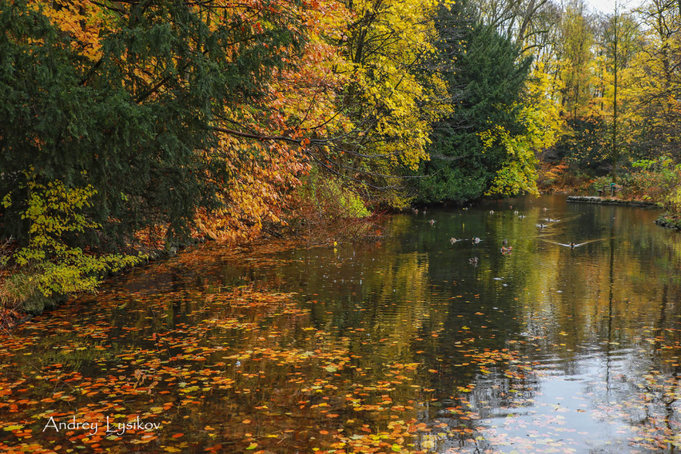 Мюнхен - парк Максимилиансанлаген (Maximiliansanlagen)