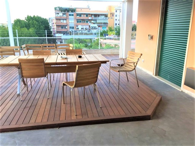 Pavimento in Legno da Esterni Ip&egrave; tabacco contemporary-deck