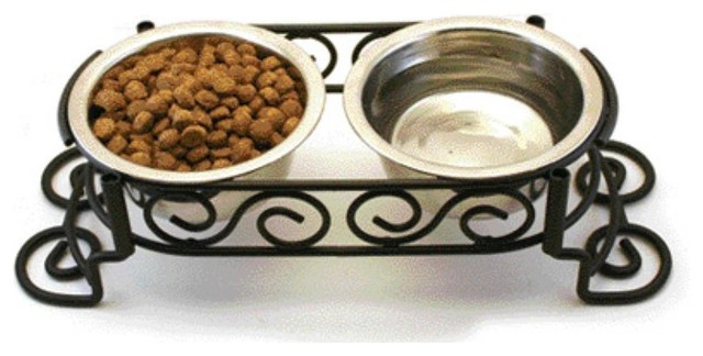 Stainless Steel Scroll Work Double Diner - 676420