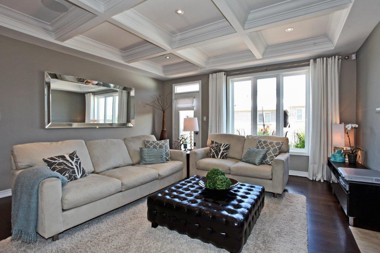 1. Traditional Waffle Coffered Ceilings