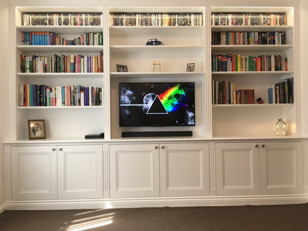 Bespoke built in media units Design and Build Contemporary Living