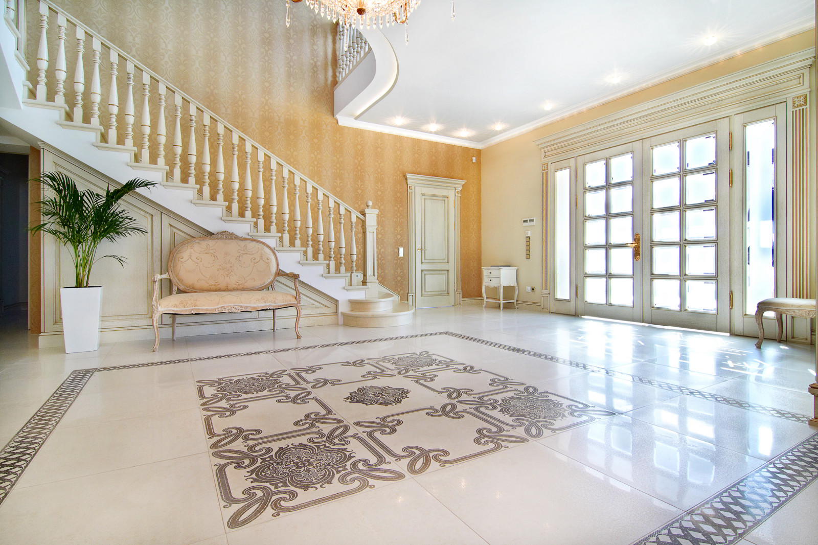 Элитные столярные изделия из дуба для дома в классическом стиле