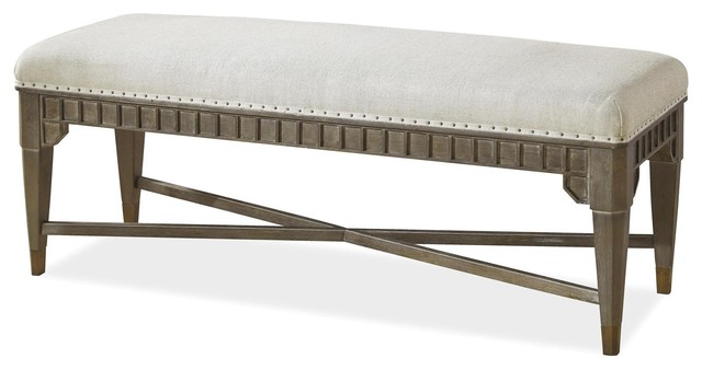 Bed End Bench Transitional Upholstered Benches By Massiano