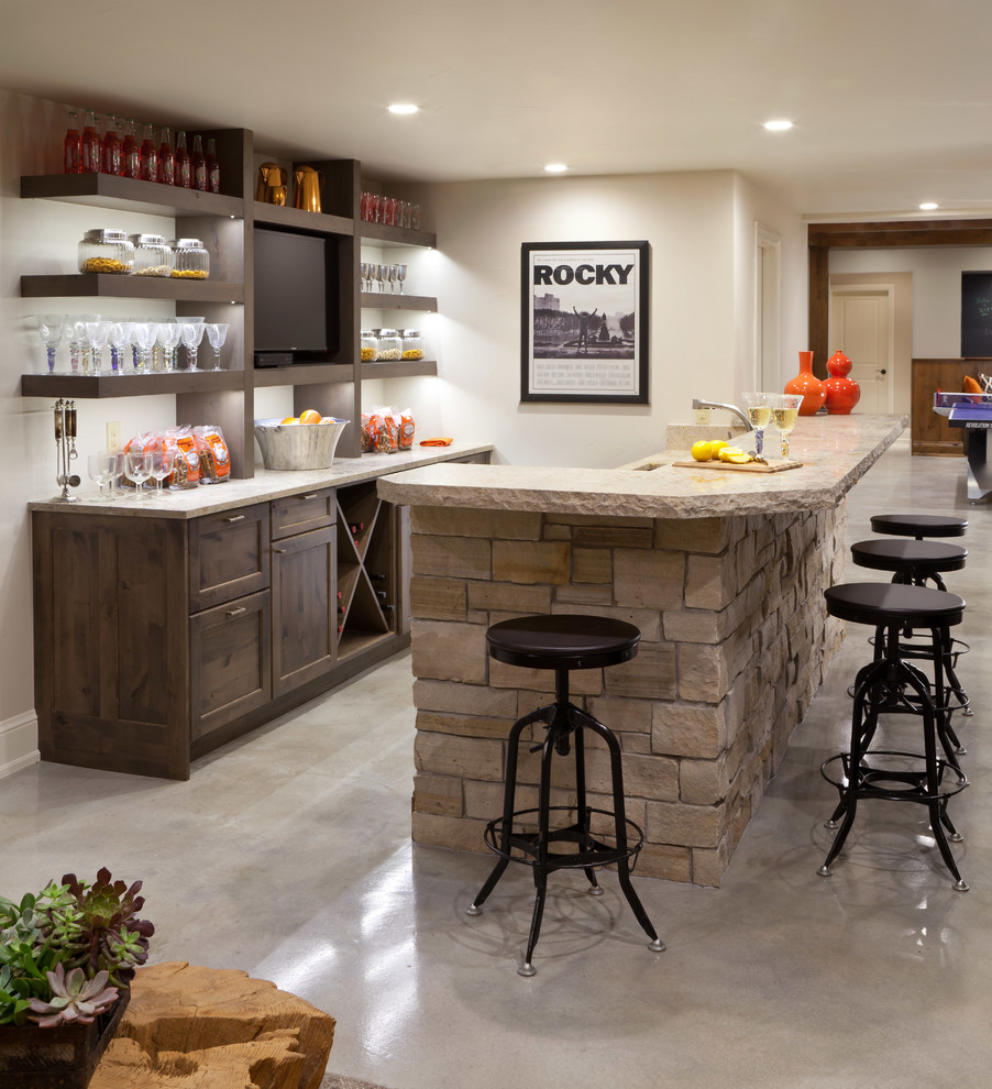 Home design - transitional home design idea in Denver