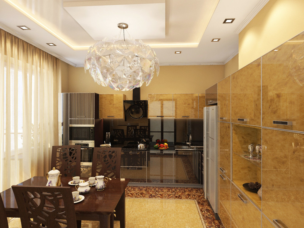 3D визуализация | Квартира в тёплых тонах