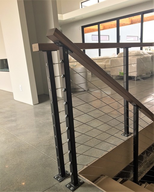 Deck Stainless steel cable railing Industrial Staircase Other