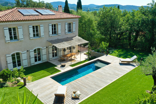 Construction d'une piscine de moins de 30m&sup2; middelhavsstil-pool