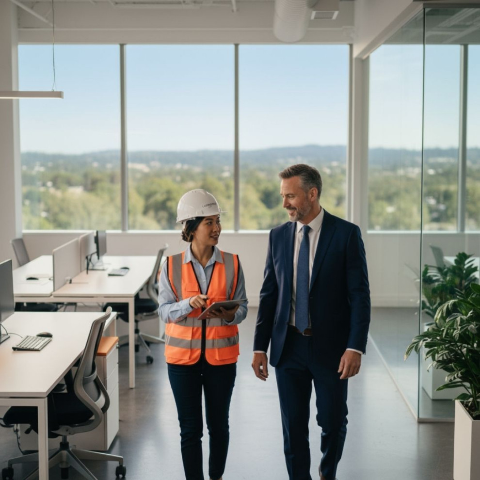 construction in office.