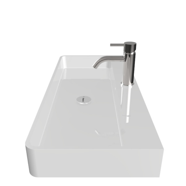 Badeloft Stone Resin WallMounted Sink Contemporary Bathroom Sinks