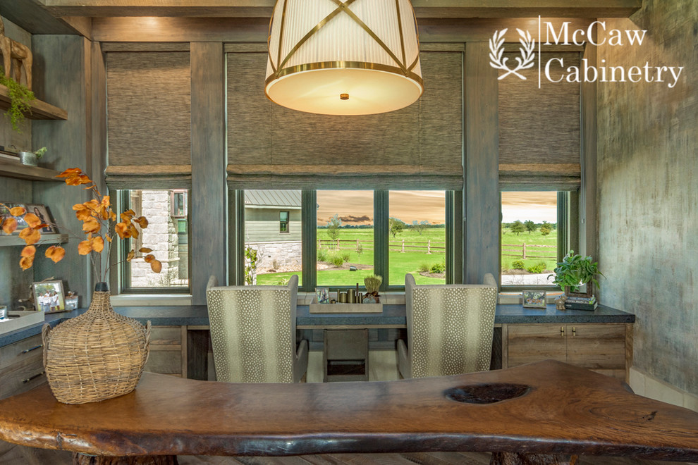 Inspiration for a rustic home design remodel in Austin
