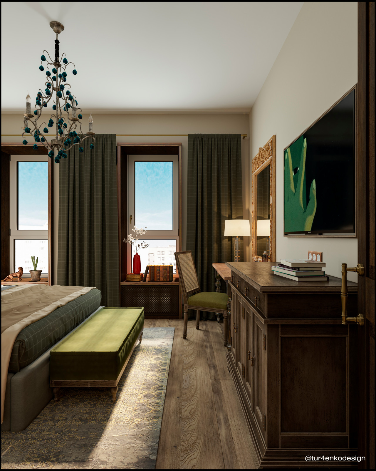 Дизайн 4хкомнатной квартиры в ЖК "Вестердам"