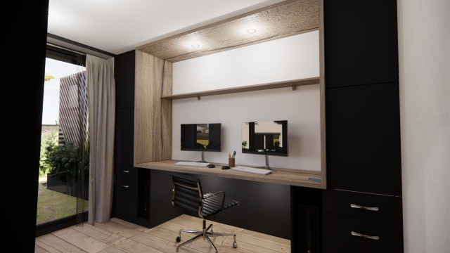 Bureau de projet T E I R E S I A S contemporary-home-office