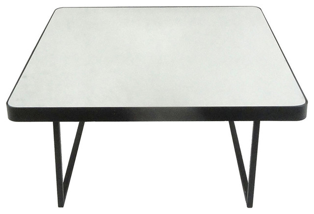 Square Metal Accent Table In Black And Silver Industrial Side Square Metal Accent Table In Black And Silver