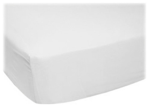 Fitted Sheet, Fits BabyBjorn Travel Crib Light, Organic White Jersey Knit