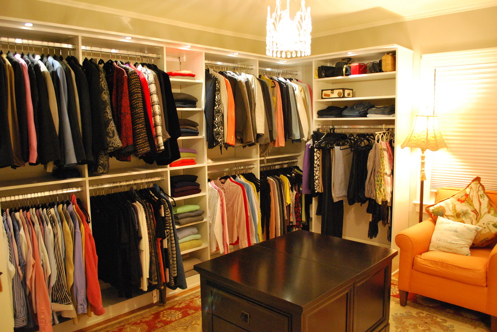 This is an example of a traditional storage and wardrobe in Boston.