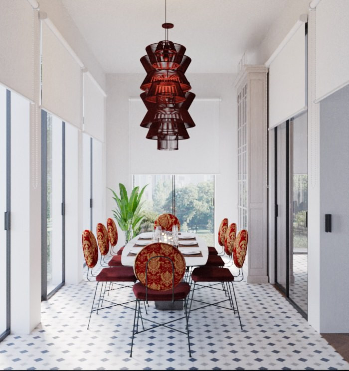 Дизайн интерьера дома в стиле Нео-классика с элементами дизайнерских решений