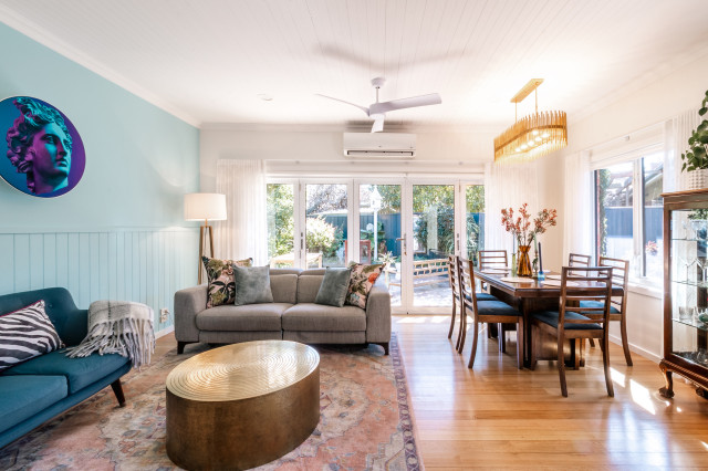 Longfield House contemporary-vardagsrum