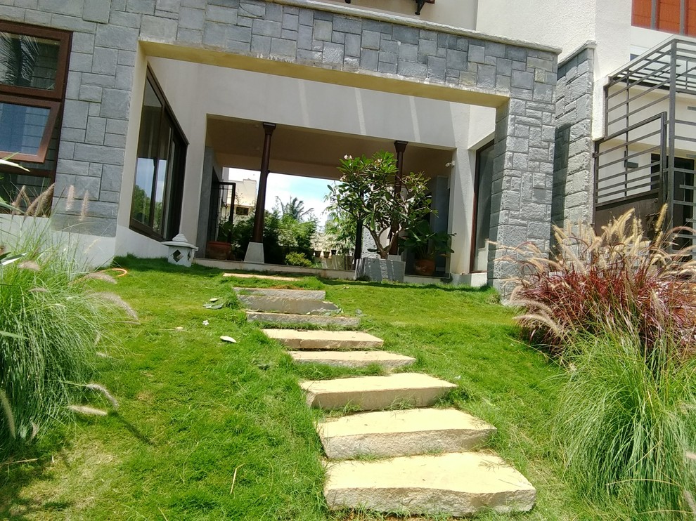 This is an example of an Indian garden in Bengaluru.