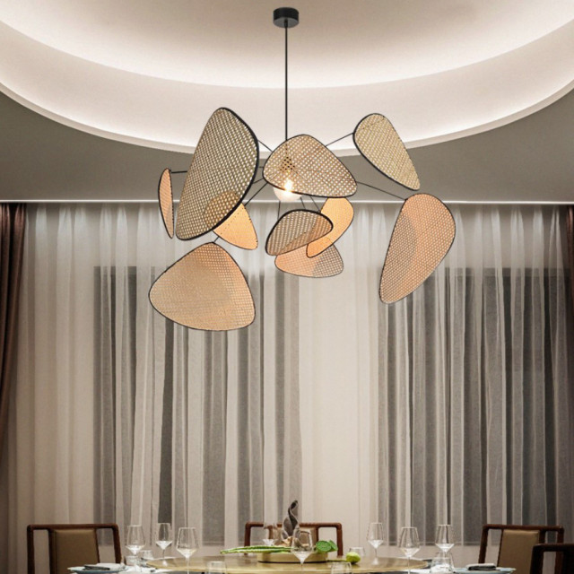 Bamboo Pendant Light salle-a-manger